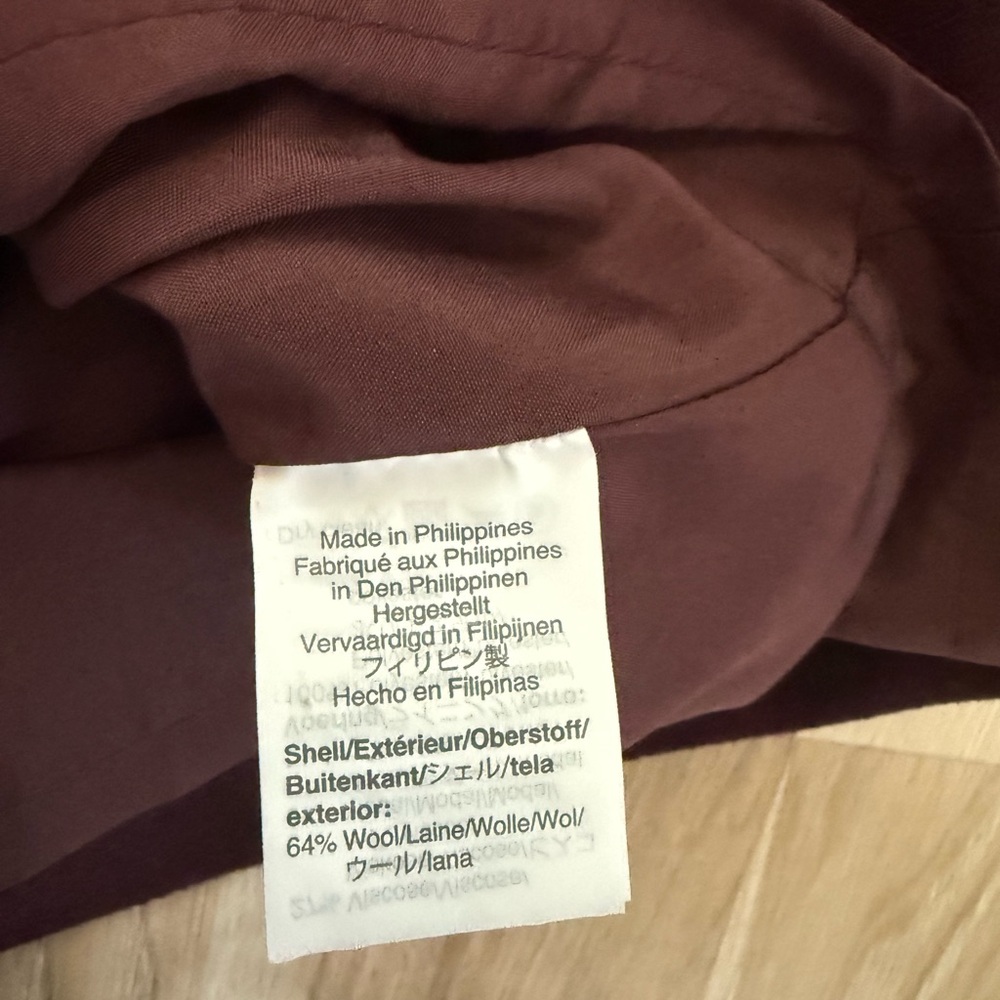 Madewell maroon wool mini skirt size 12 - Picture 5 of 5